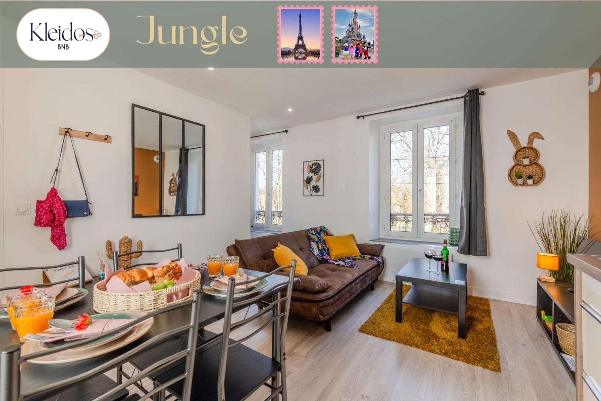 Jungle - Magnifique Appartement Avec Parking Prive - Paris-Disney & Cdg A 25 Minutes Pomponne Exterior photo